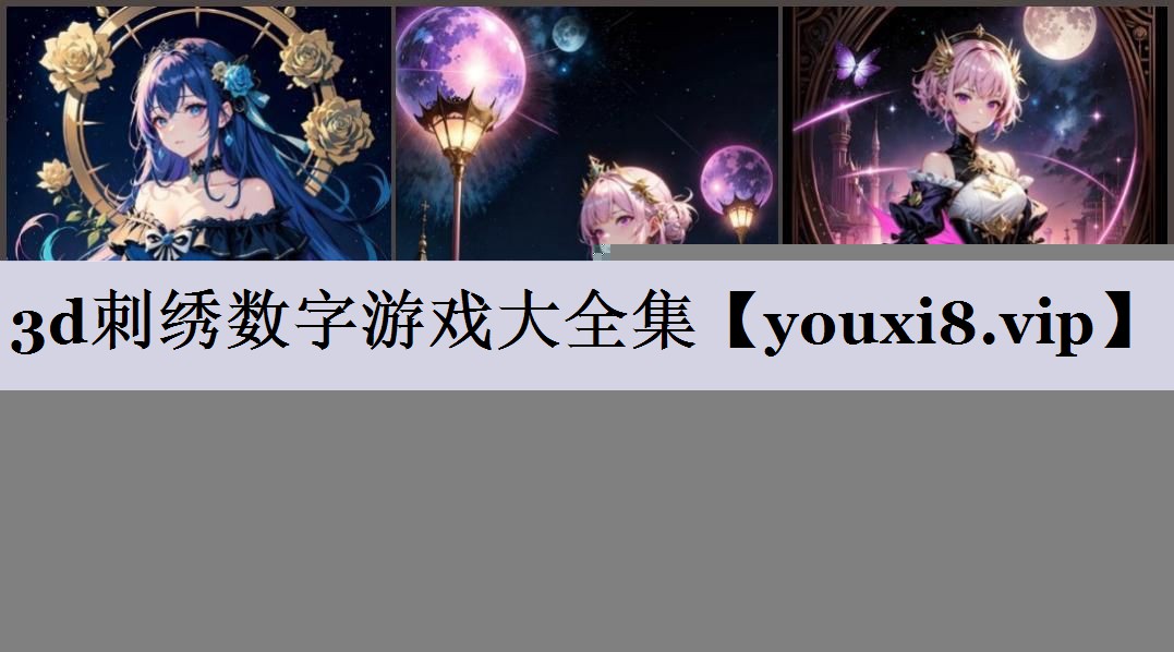 3d刺绣数字游戏大全集